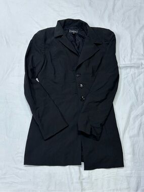 bebe Black Tailored Trench Coat